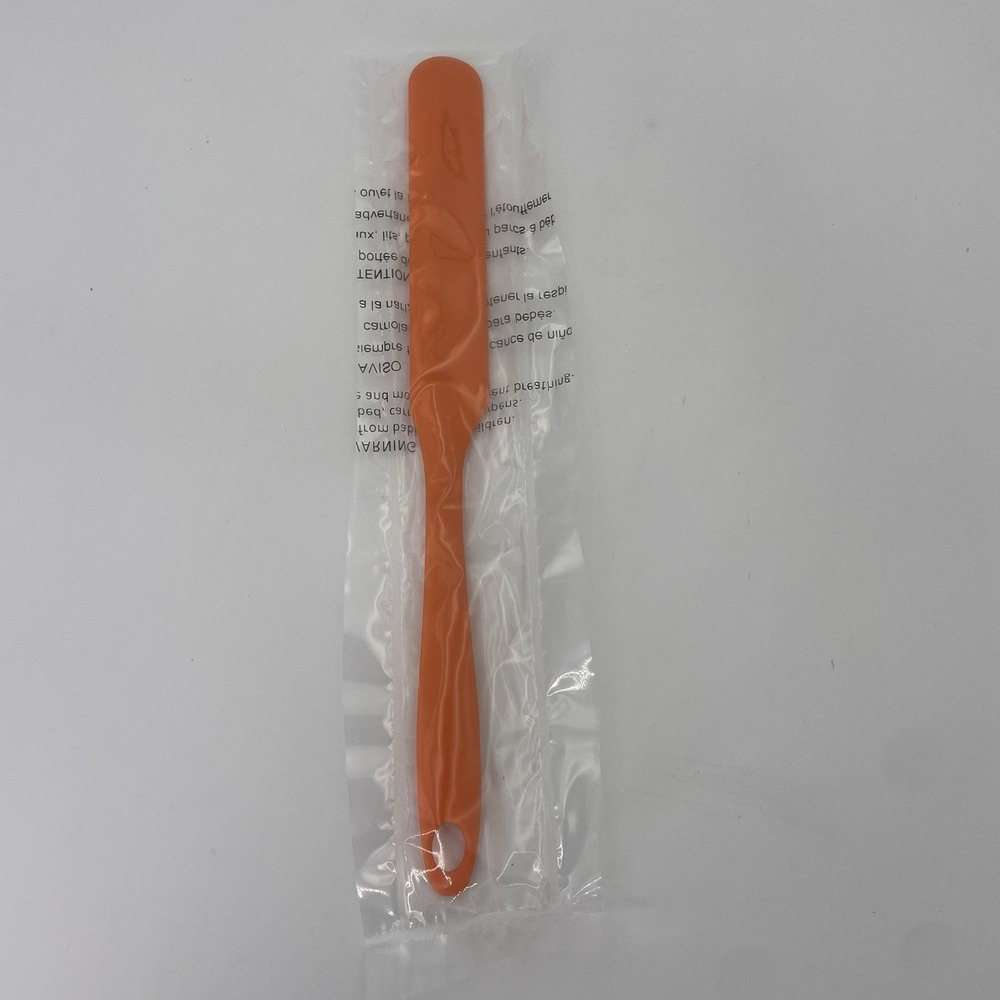 Orange Silicone Spatula Cake Icing Frosting Spreader Kitchen Bowl Jar Scraper